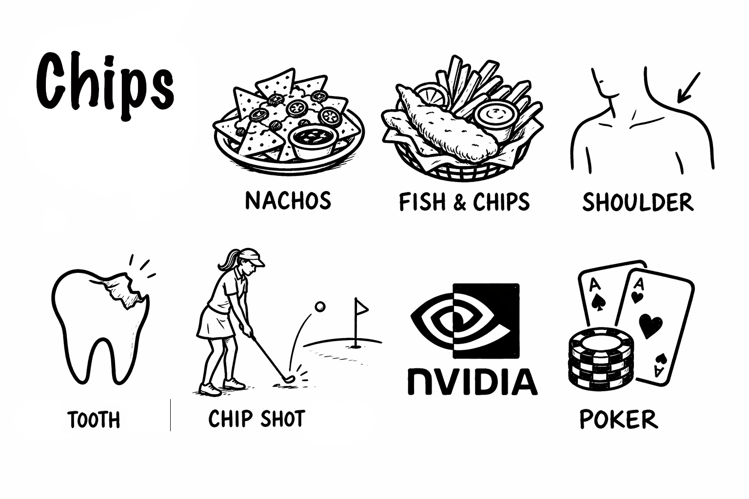Different types of chips